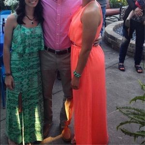 Maxi dress. Size medium. Coral.